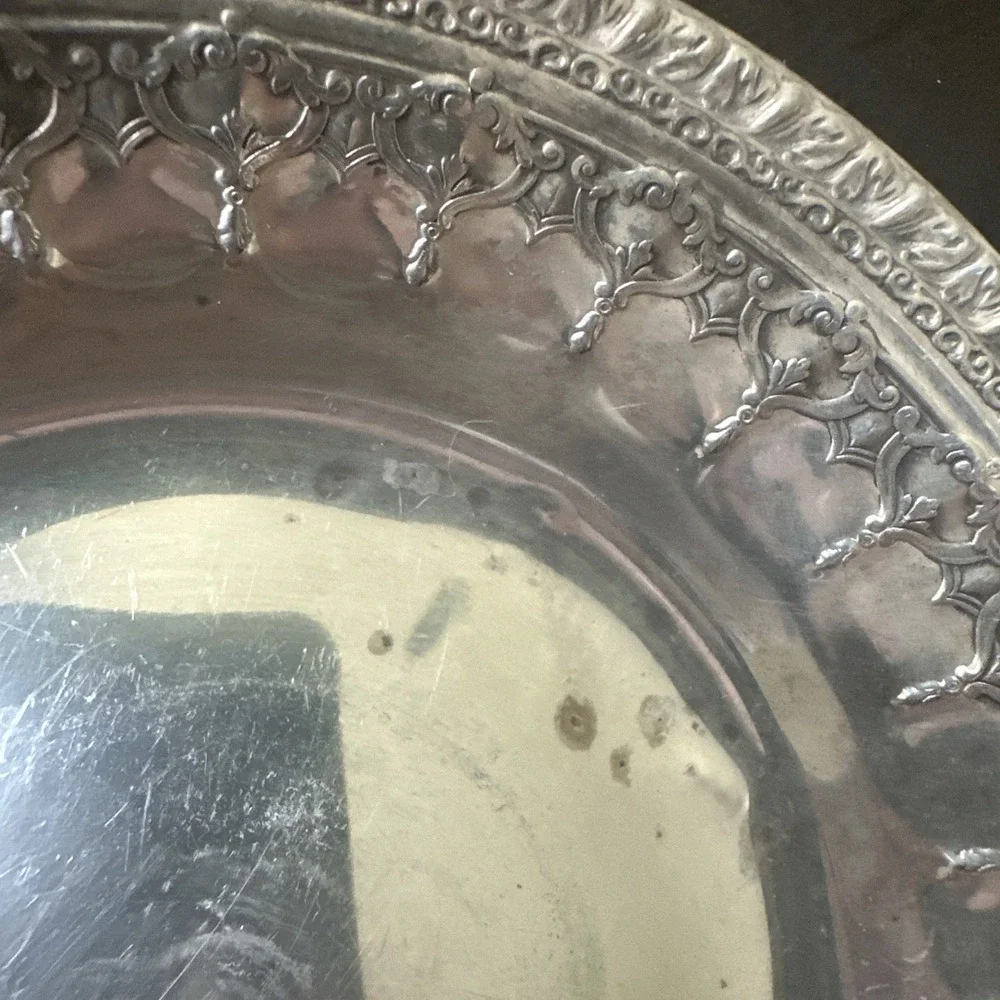 Vintage Reed And Barton Silver Plated Bowl Model #1202 Rivera Pattern